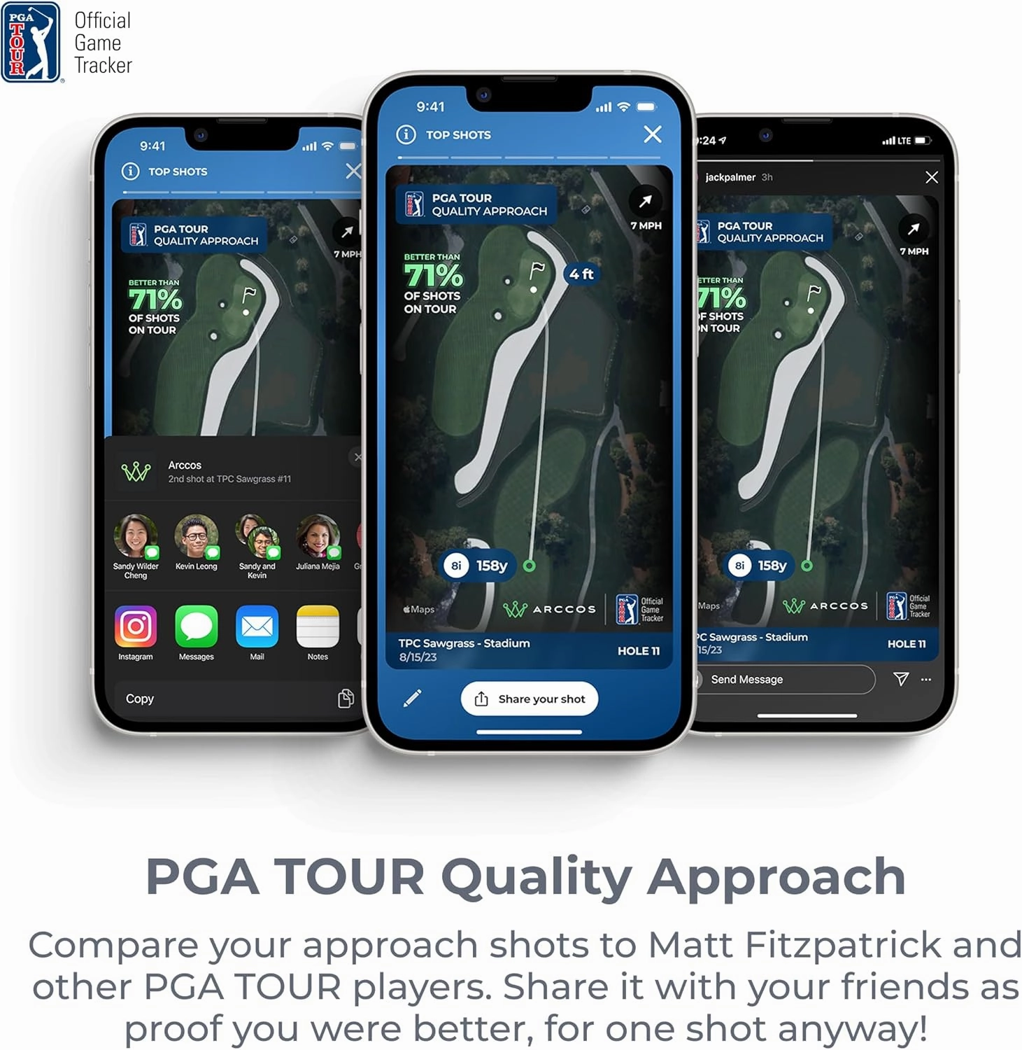 Arccos Golf Pride MCC & Tour Velvet Smart Grips: Automatic Golf Game Tracking System, Personal A.I. Caddie Advice, A.I. Powered GPS Rangefinder, Strokes Gained Insights & Smart Club Distances