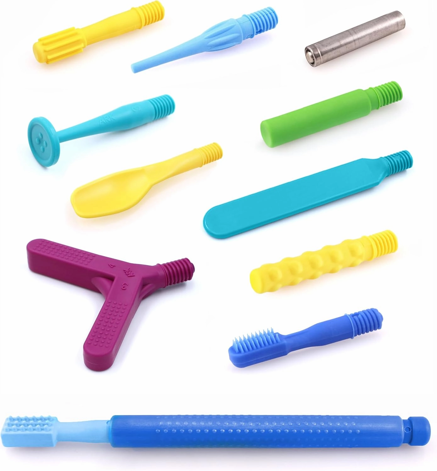 ARK's Z-VIBE SENSORY INTEGRATION KIT - ultimate kit with most popular sensory oral motor tips and spare battery