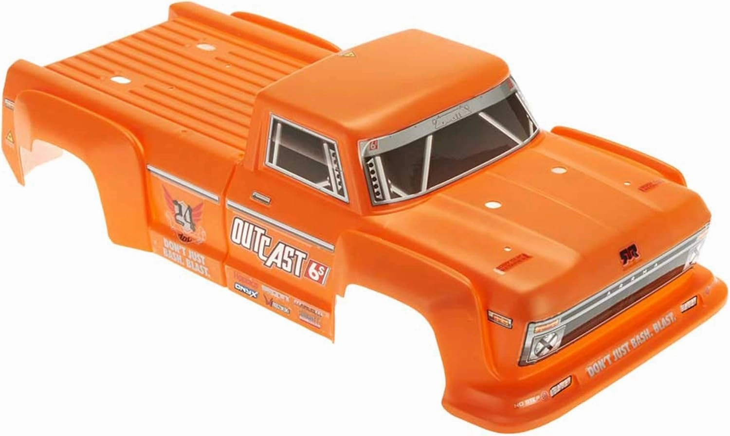 ARRMA 1/8 Painted Body, Orange: Outcast 6S, ARAC3312