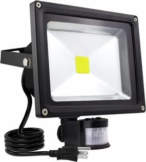 ASIGN 30W Motion Sensor LED Flood Light, 6000K Daylight White, 3500lm(Max), IP65 Waterproof Security Spotlight with PIR for Driveway Parking Lot - Black