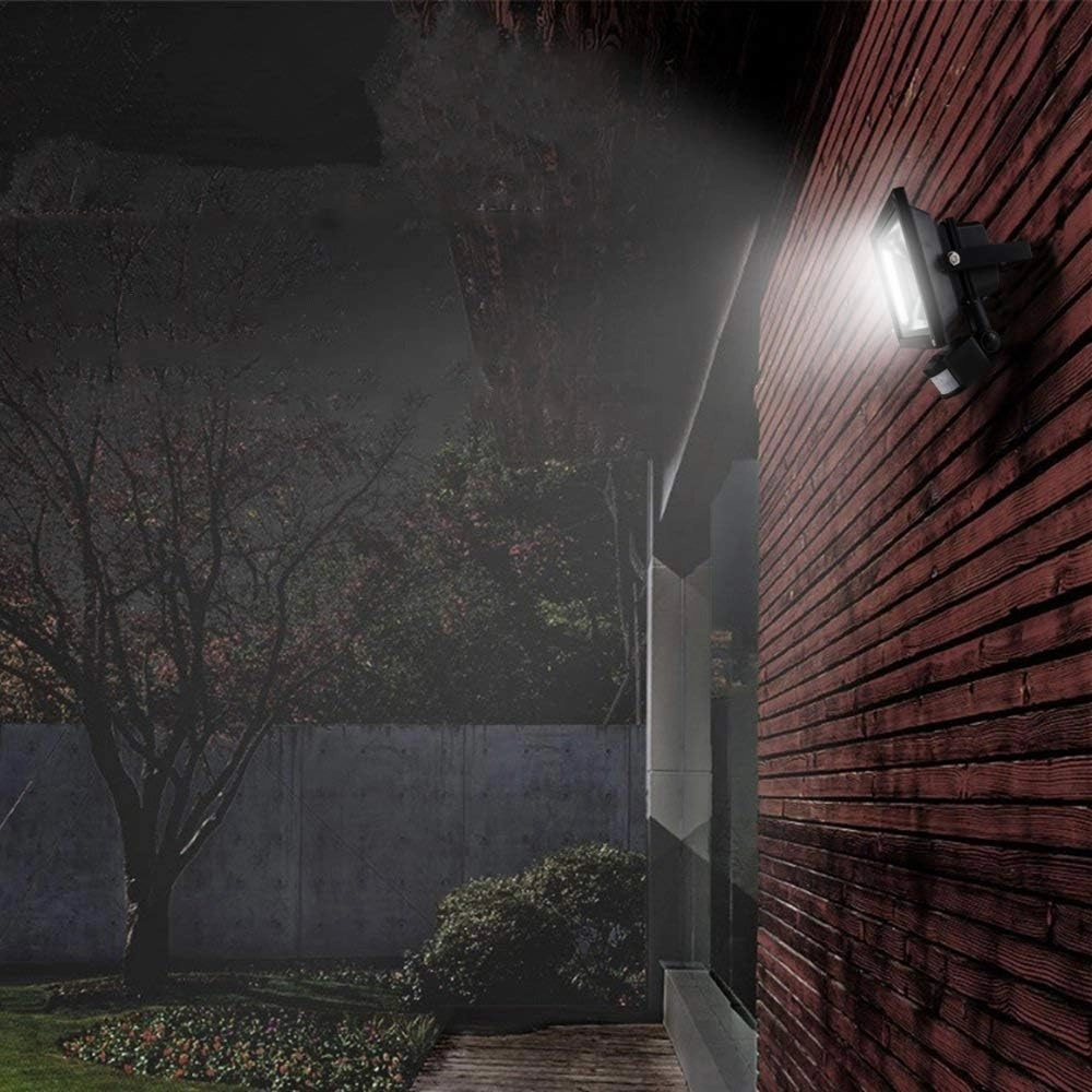 ASIGN 30W Motion Sensor LED Flood Light, 6000K Daylight White, 3500lm(Max), IP65 Waterproof Security Spotlight with PIR for Driveway Parking Lot - Black