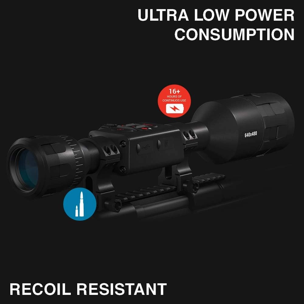 ATN Thor 4 Thermal Scope w/Video rec in HD, Smooth Zoom, Bluetooth and Wi-Fi (Streaming, Gallery & Controls)