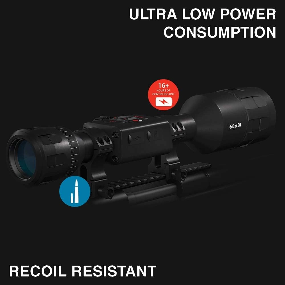 ATN Thor 4 Thermal Scope w/Video rec in HD, Smooth Zoom, Bluetooth and Wi-Fi (Streaming, Gallery & Controls)