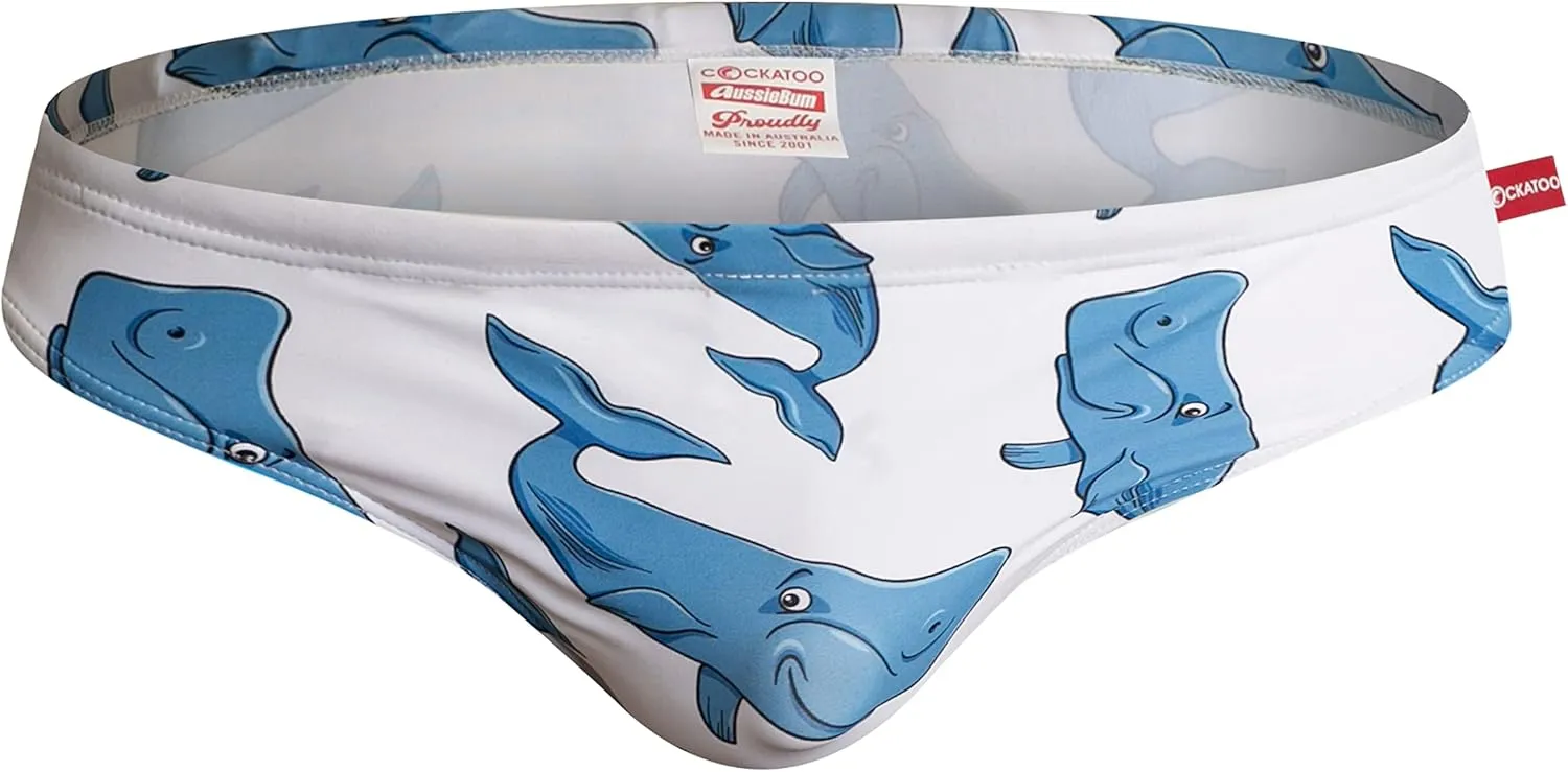 aussieBum Cockatoo Whale White Brief