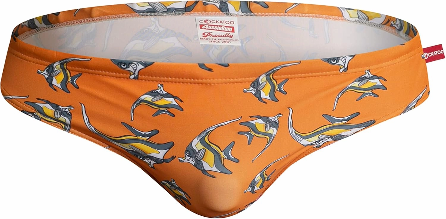 aussieBum Cockatoo Angle Fish Orange Brief