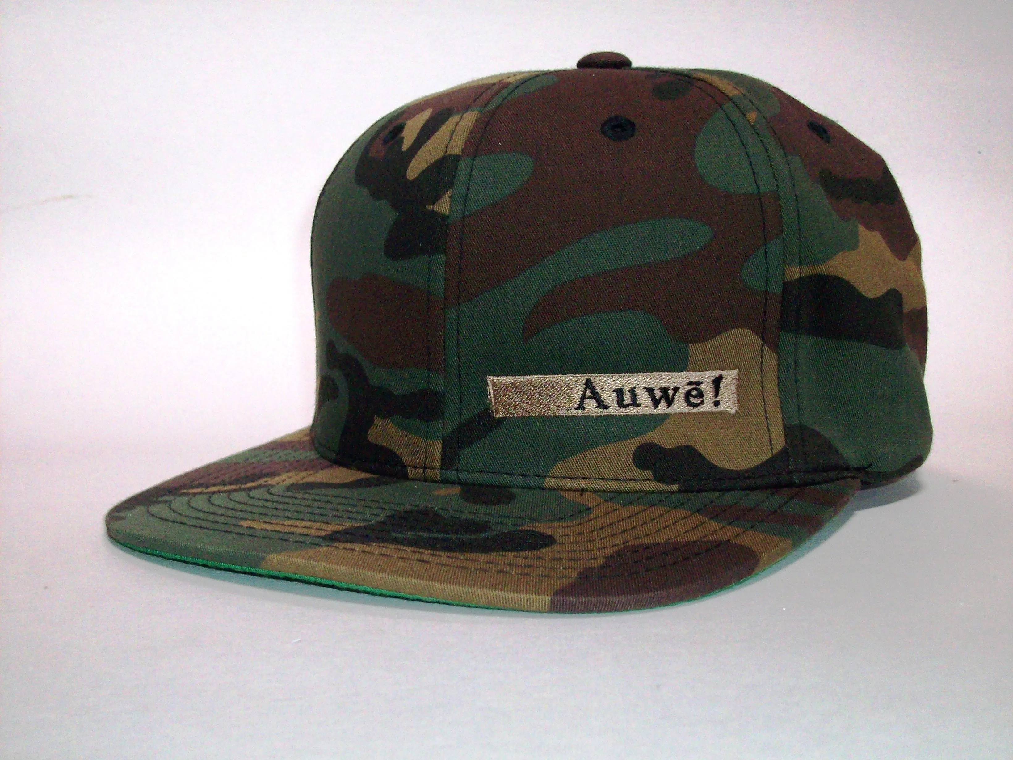 Auwē! woodland camo print adjustable hat