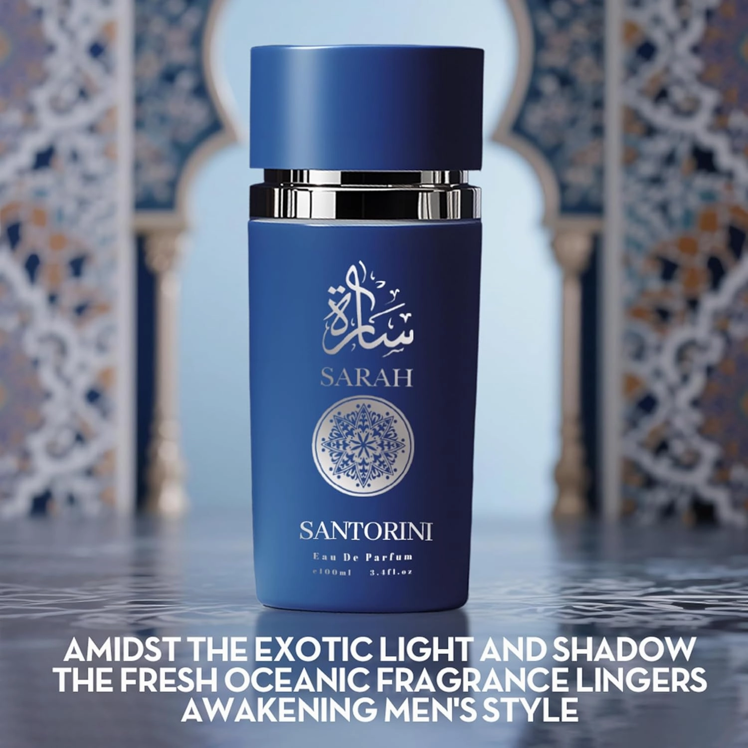 AZAD BLUE & Sarah Santorin Musk Men's Cologne Set | 2-in-1 Oceanic & Gourmet Perfume Gift for Men | Fresh Sea Lavender & Creamy Sarah Santorinlate Scent | Long-Lasting Eau de Parfum Fragrance