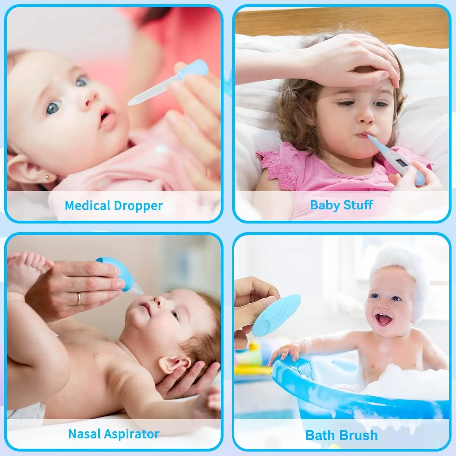 Baby Healthcare and Grooming Kit for Newborn Kids, 31PCS Upgraded Safety Baby Care Kit, Newborn Nursery Health Care Set, Baby Electric Nail Filer Kit, Infant Baby Care Products