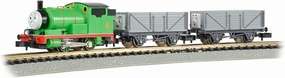 Bachmann Trains - Thomas & Friends™ - Percy and The TROUBLESOME Trucks Ready to Run Electric Train Set - N Scale