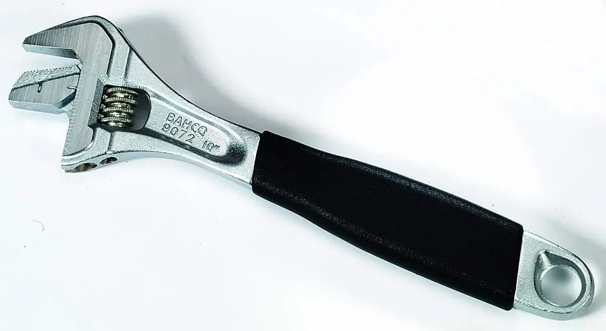 Bahco 9071 RPC US Adjustable/Pipe Wrench Ergo, 8-Inch, Chrome