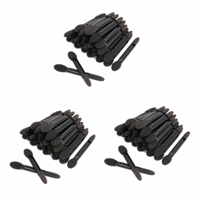 Balacoo 300 Pcs Eyebrow Applicator Brush Disposable Lip Make up Sponges for Face Eyeshadow Applicator Beauty Sponges Makeup Sponge Makeup Eyeshadow Brush Double Sided Miss Makeup Set, Size 1, Black