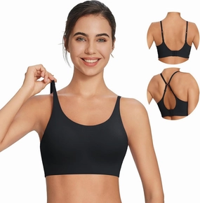 baleaf Sweatleaf Adjustable Sports Bras for Women, Padded Racerback Yoga Bra, High Impact Molded Cup Workout Bra