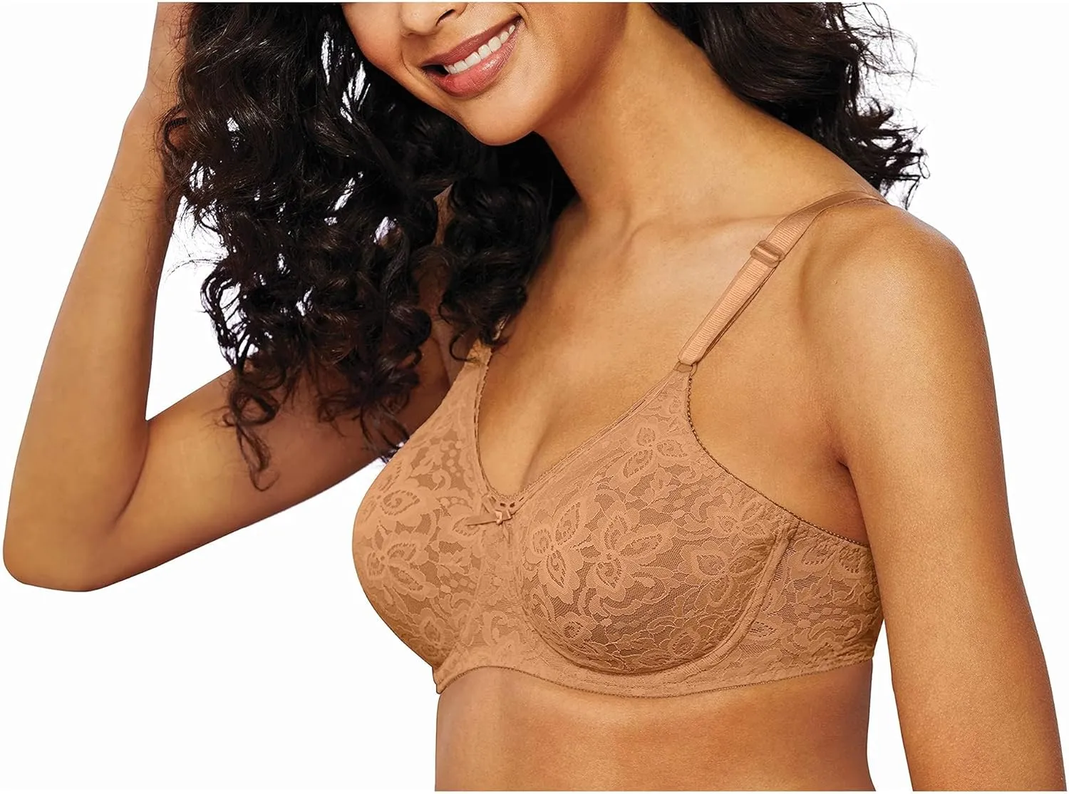 Bali Women's N Smooth Stretch Lace Underwire Bra Df3432