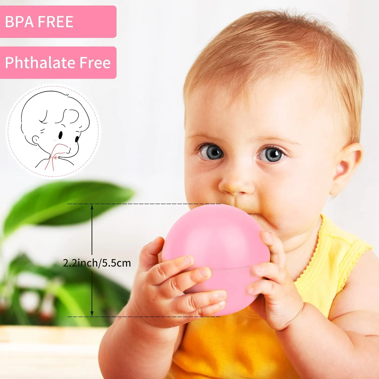 Ball Pit Balls Phthalate Free BPA Free Crush Proof Plastic - 7 Bright Colors in Reusable Play Toys for Kids with Storage Bag
