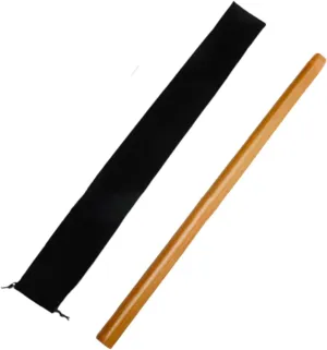 Bamboo Roller Massage Stick 60cm for Neck and Back, 60x3cm with Bag