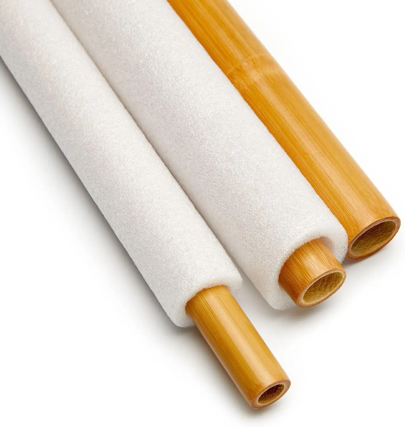 Bamboo Roller Massage Stick 60cm for Neck and Back, 60x3cm with Bag