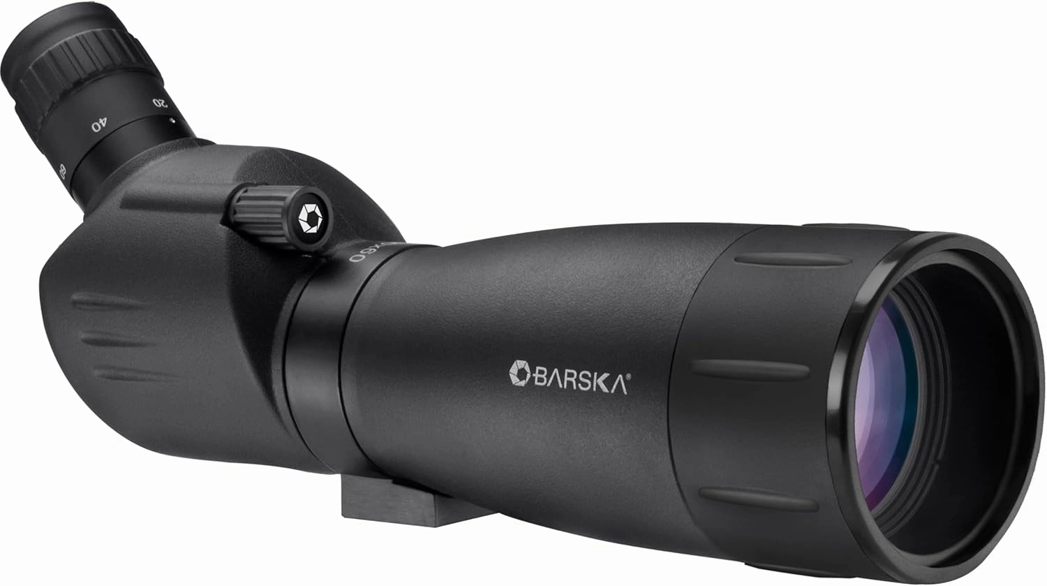 Barska Colorado 20-60x60 Angled Spotting Scope – BK-7 Porro Prism, Fully Coated Optics, Extendable Sunshade, Tripod & Soft Case Included – Ideal for Hunting, Bird Watching & Target Shooting