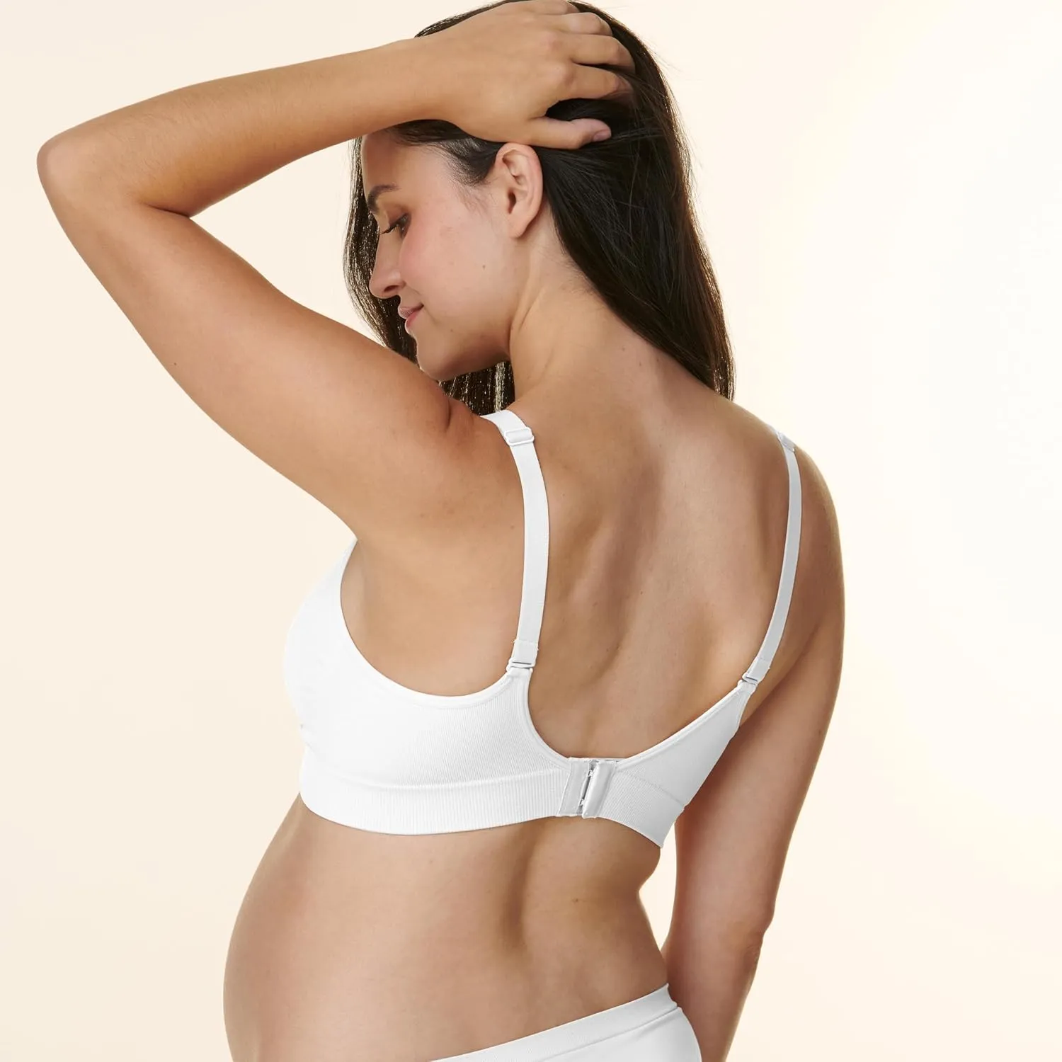 Basics by Bravado Women's Comfort Maternity Bra and Nursing Bra Adjustable, Seamless, S-XXL
