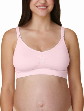 Basics by Bravado Women's Comfort Maternity Bra and Nursing Bra Adjustable, Seamless, S-XXL