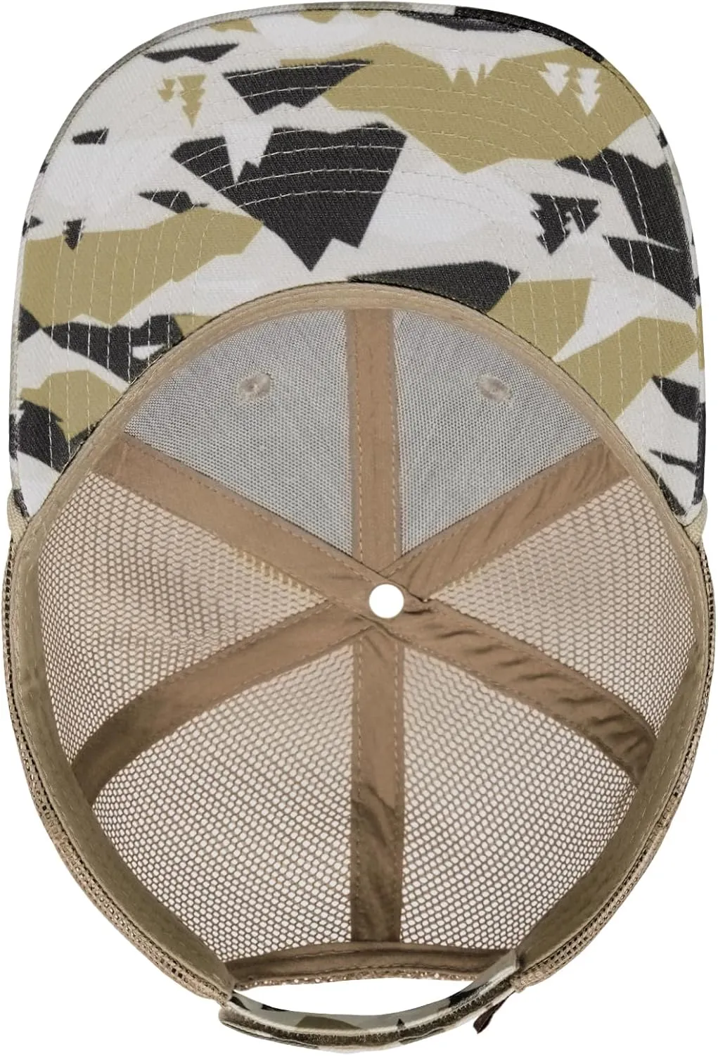BASSDASH Camo Rope Trucker Hat Adjustable Embroidered Baseball Cap Mesh Back for Duck Deer Hunting Fly Fishing Camping