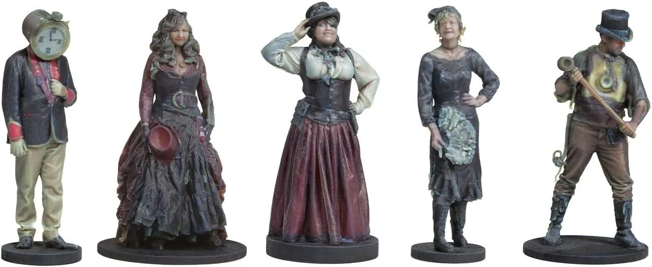 Bassett-Lowke BL8011 Steampunk Passengers Standing Pack 2-5 Figures (unpainted)