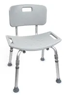 Bath Bench, McKesson, Fixed Handle Aluminum Frame Removable Back 15-1/2 to 19-1/2 Inch Height, 146-RTL12202KDR - Sold by: Pack of One