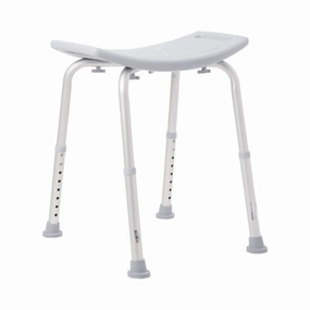 Bath Bench McKesson Without Arms Aluminum Frame Without Backrest 19-1/4 Inch Seat Width 300 lbs. Weight Capacity