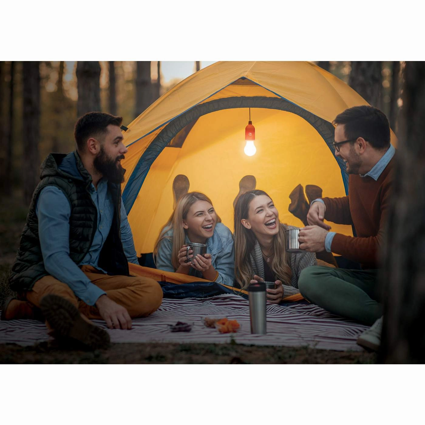 Battery-powered Hanging LED Light - 3-Pack