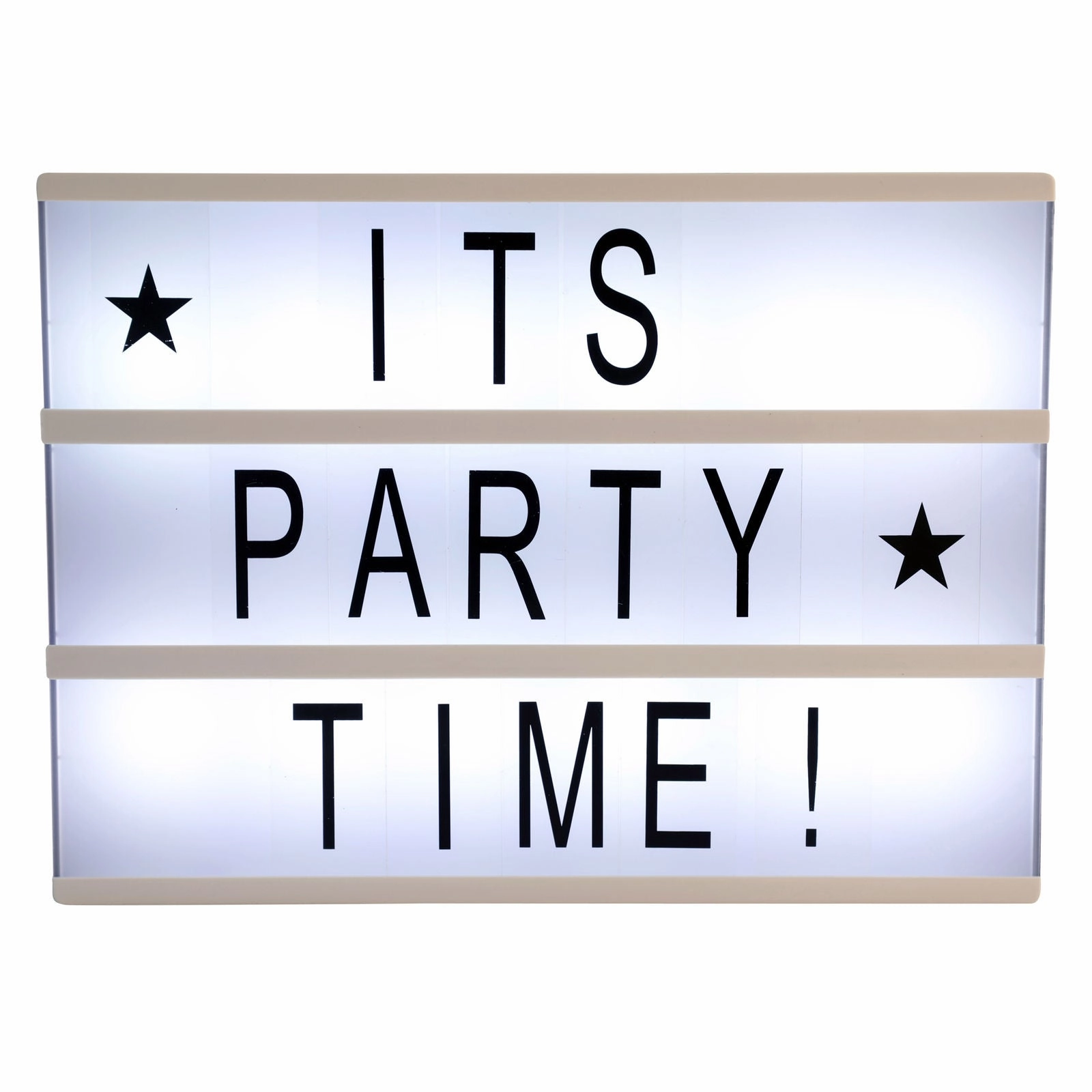 Battery Powered LED Light Cinematic Decorative Letter Box 85 Letters Numbers