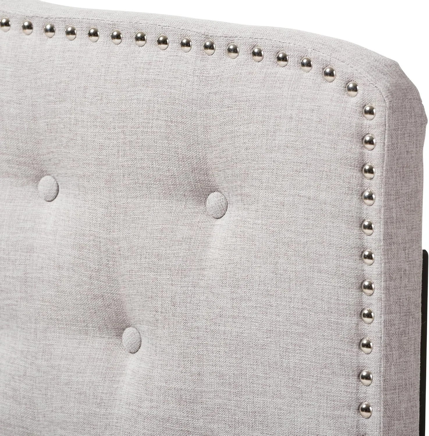 Baxton Studio Karessa Modern & Contemporary Greyish Beige Fabric Queen Size Headboard (424-7276-AMZ)