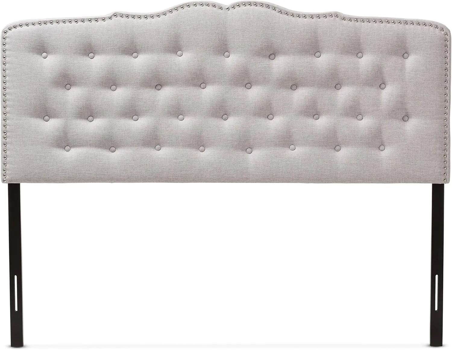 Baxton Studio Karessa Modern & Contemporary Greyish Beige Fabric Queen Size Headboard (424-7276-AMZ)