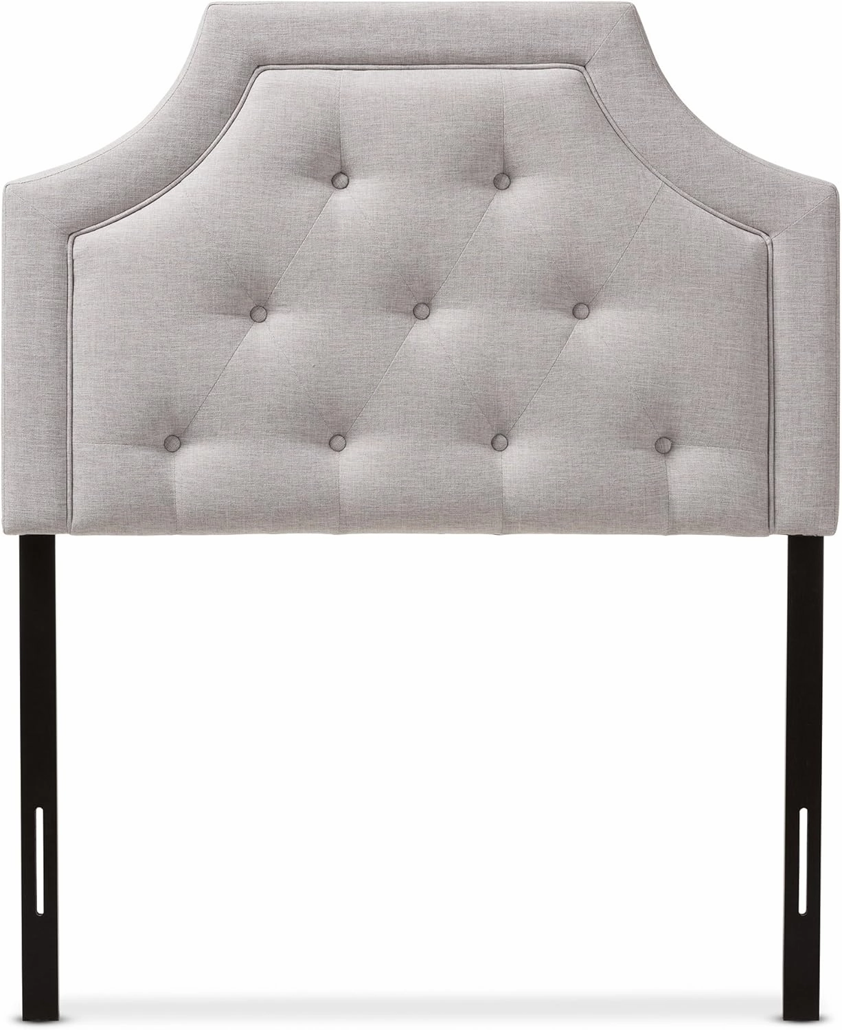 Baxton Studio Mars Modern and Contemporary Greyish Beige Fabric Twin Size Headboard
