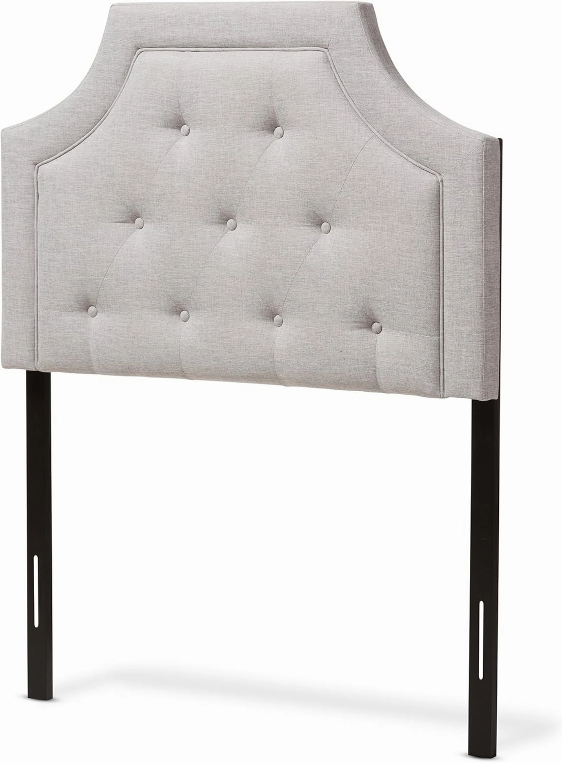 Baxton Studio Mars Modern and Contemporary Greyish Beige Fabric Twin Size Headboard