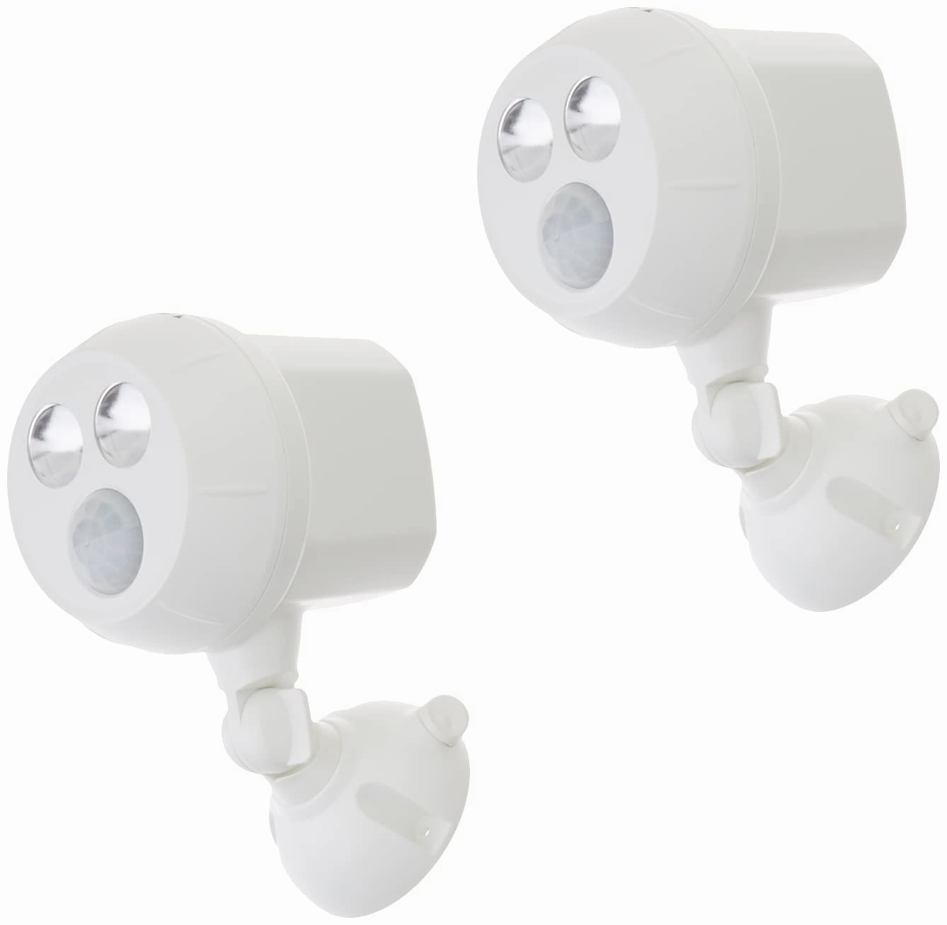 Beams MB380 400 Lumen Wireless Battery Powered Motion Sensing Ultra Bright LED Spotlight, 2-Pack, White