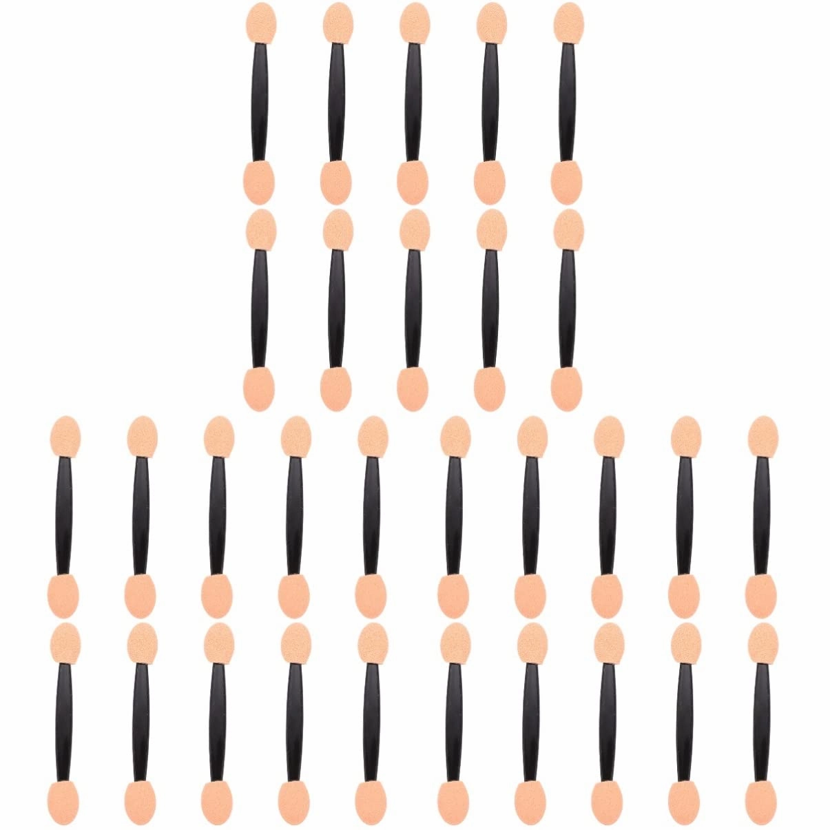 Beaupretty 300 pcs Double Ended Eyeshadow Sponge Tip Eye Shadow Makeup Dual Sided Cosmetic Tools Women Girls