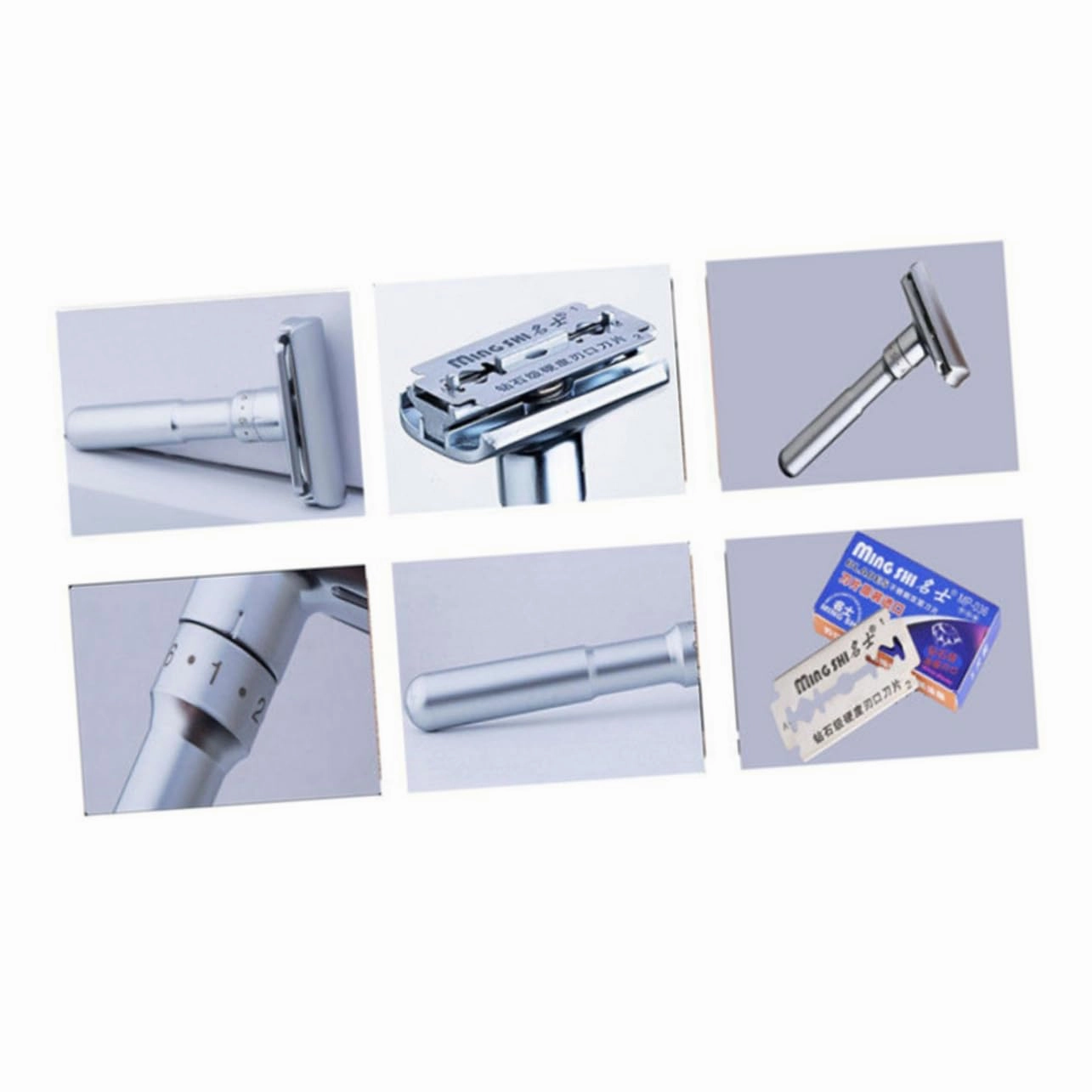 Beaupretty 3pcs Manual Double-sided Holder for Men Adjustable Shaving Machine Lightweight Design for Home and Travel Precision Shaving
