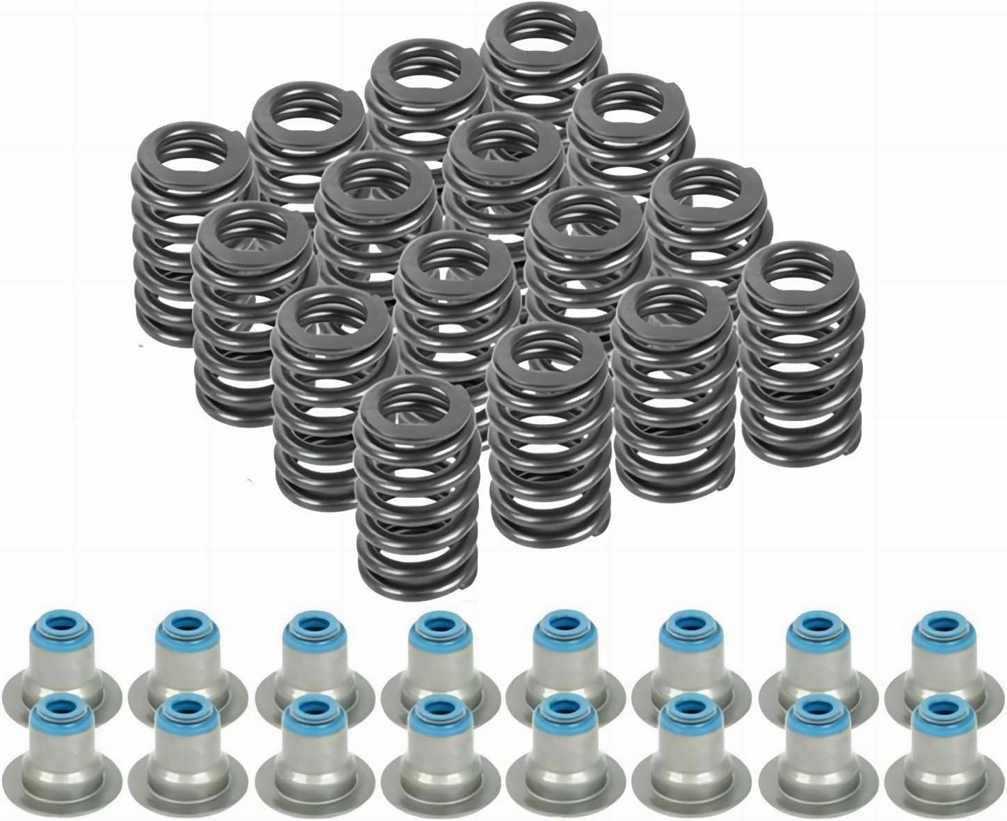 Beehive Valve Spring Kit, 16Pcs 560" Lift Beehive Valve Springs w/Seals for GM LS Engine 4.8L 5.3L 5.7L 6.0L 6.2L & 7.0L, Replace 12482063 12499224 12586484