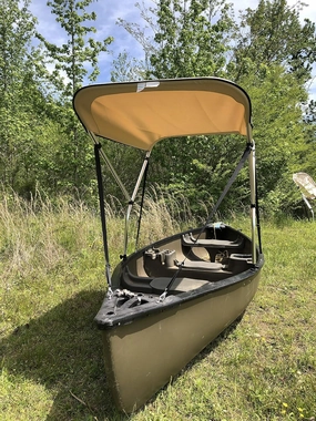 Beige 3' by 6' Canoe/Kayak Sun Shade/Canopy