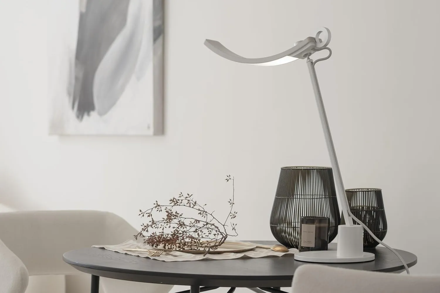 BenQ e-Reading Desk Lamp Genie | Eye-Caring for Home Office, Reading, Study, Craft | Ultrawide, Bright, Dimmable with 13 Color Modes | Adjustable Arm | Matte Gold