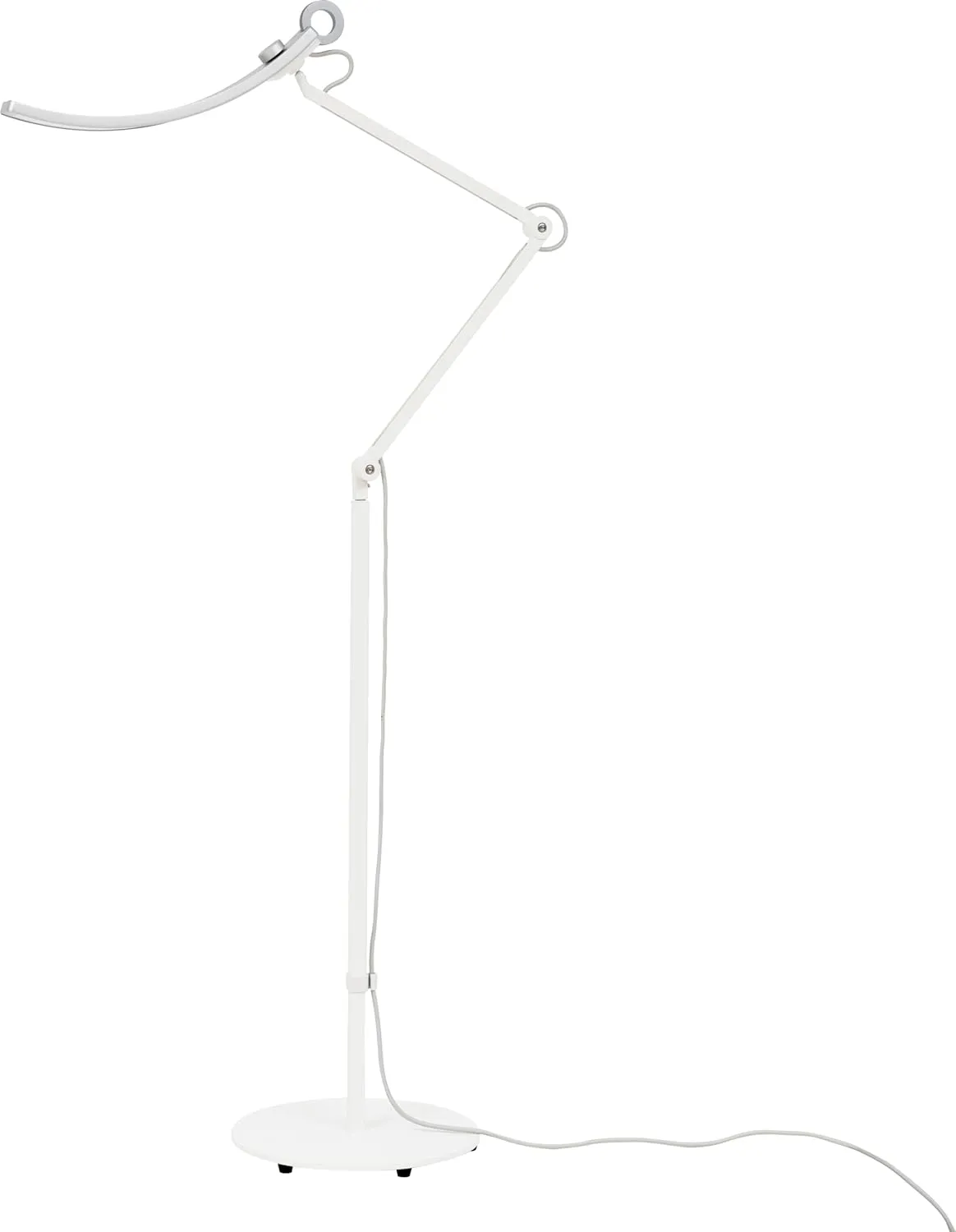 BenQ e-Reading Floor Lamp | Eye-Caring for Living Room, Bedroom, Home Office | Ultrawide, Bright, Dimmable with 13 Color Modes | Adjustable Arm | Matte Silver