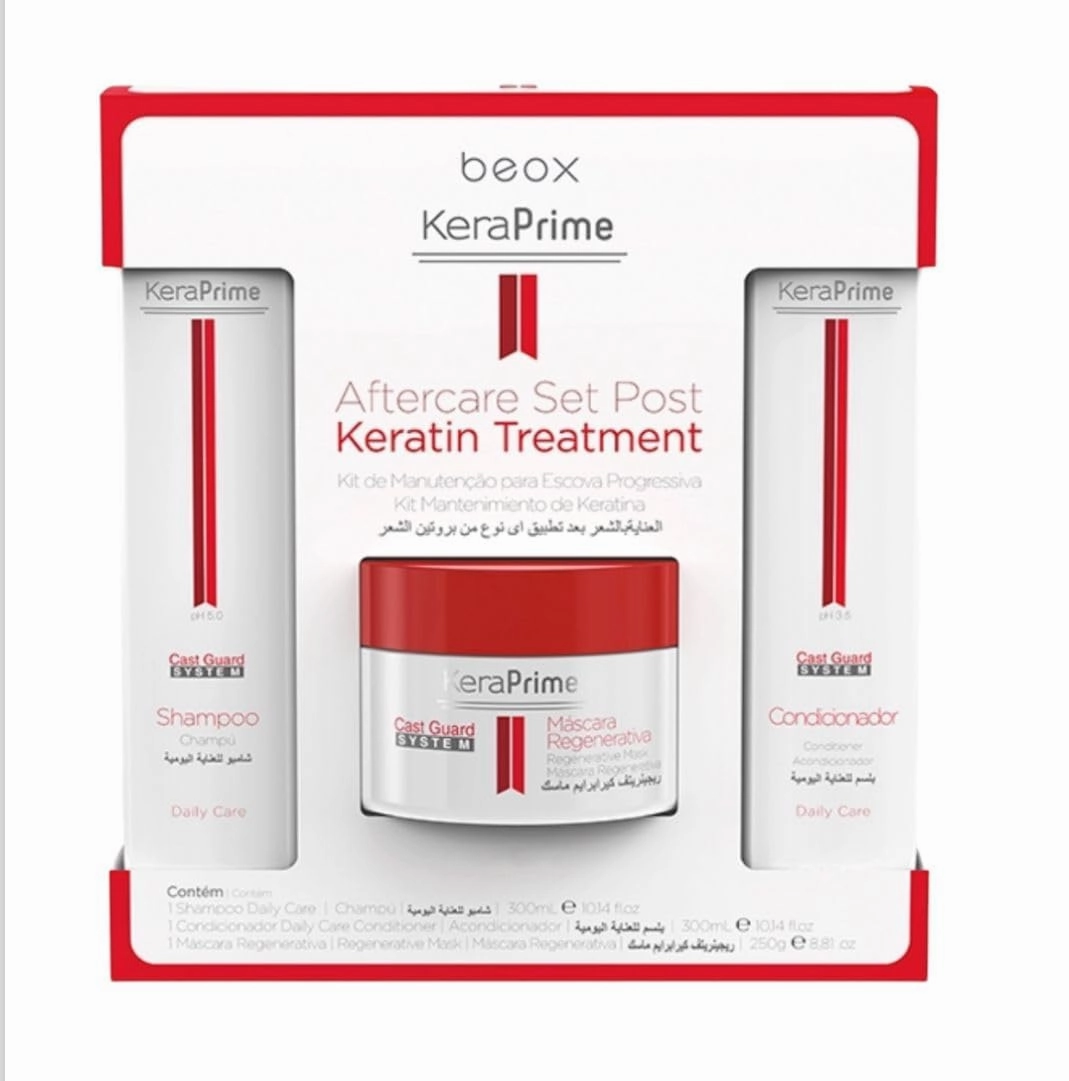 Beox Keraprime Aftercare Set Post Keratin Treatment: Daily Shine & Repair Kit