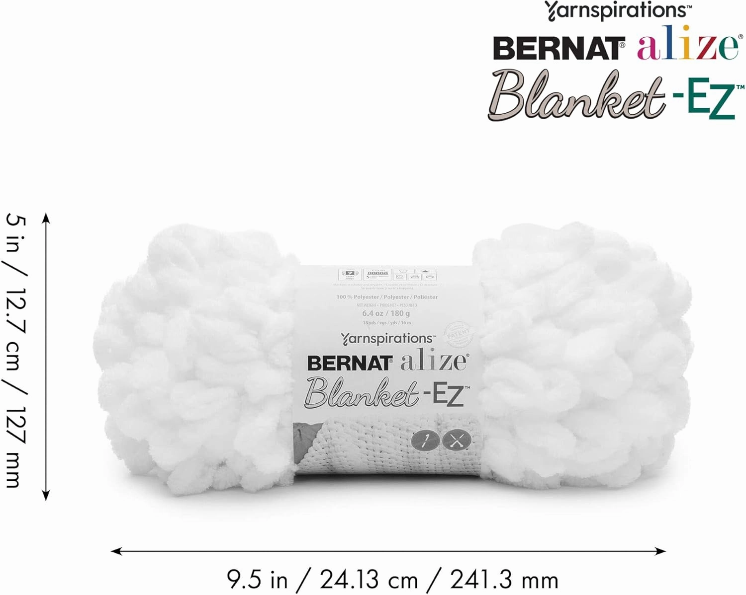 Bernat Alize Blanket-EZ Super Soft Looped Yarn for Beginners, Hand Knitting- No Needles or Hooks Needed, Bright Red 2 Pack