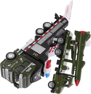 BESPORTBLE 2pcs Pull Back Car Truck Crane Friction Powered for Imaginative Play Present for Easy to Use No Batteries Required