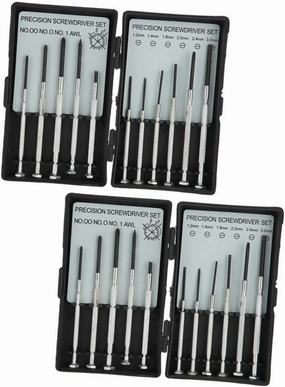 BESPORTBLE 2sets Mini Watch Repair Tool of Precision Screwdrivers for Eyeglasses Watches and Electronics Lightweight Design for Home Repairs and Maintenance