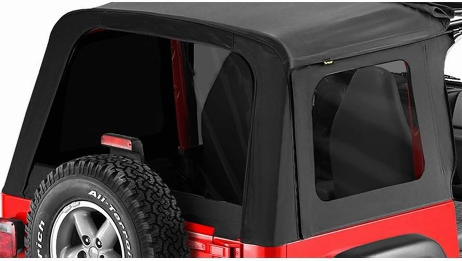 Bestop 5869915 Black Denim Tinted Window Kits Sunrider Soft Tops - 1997-2002 Wrangler