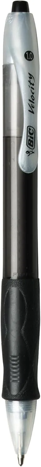 BIC Velocity Retractable Ball Pen, Medium Point (1.0mm), Black, 36-Count
