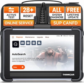 Bidirectional Scan Tool, Thinkscan 672 Full System OBD2 Scanner Diagnostic Tool, Scanner for Car with Action Test, 28 Reset, CAN FD,Free Lifetime Upgrade