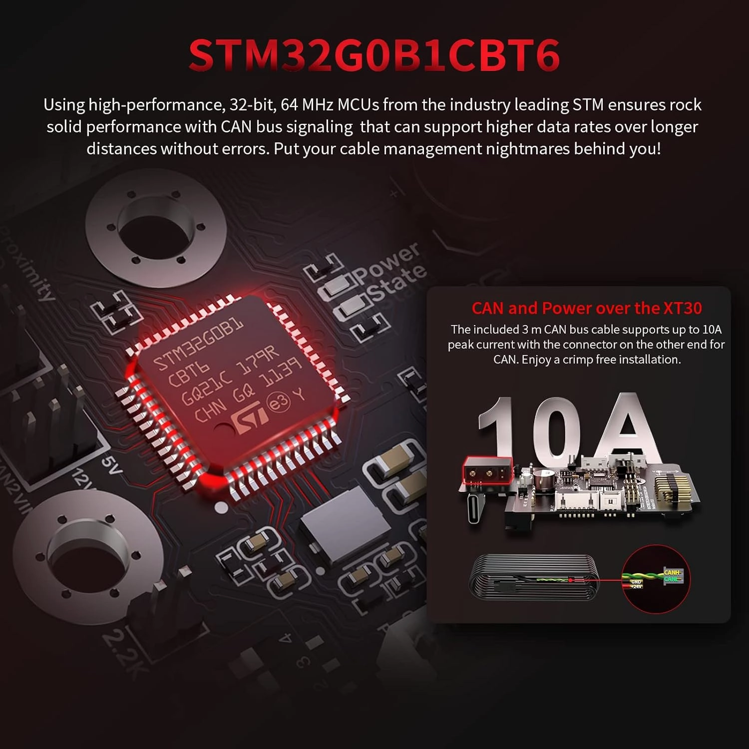 BIGTREETECH EBB SB2209 CAN with Pre-Crimped 30-Pin Wire NTC 100K Thermistor for Voron StealthBurner 3D Printer Parts Hotend Klipper CanBus Extruder HeadTool Max31865 Adapter Board