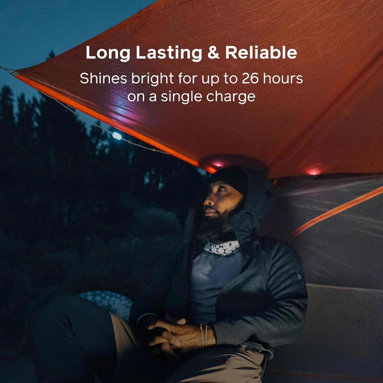 BioLite Solar String Rechargeable, Solar String Lights for Camping, Patio, and Travel, 44-Foot, Color