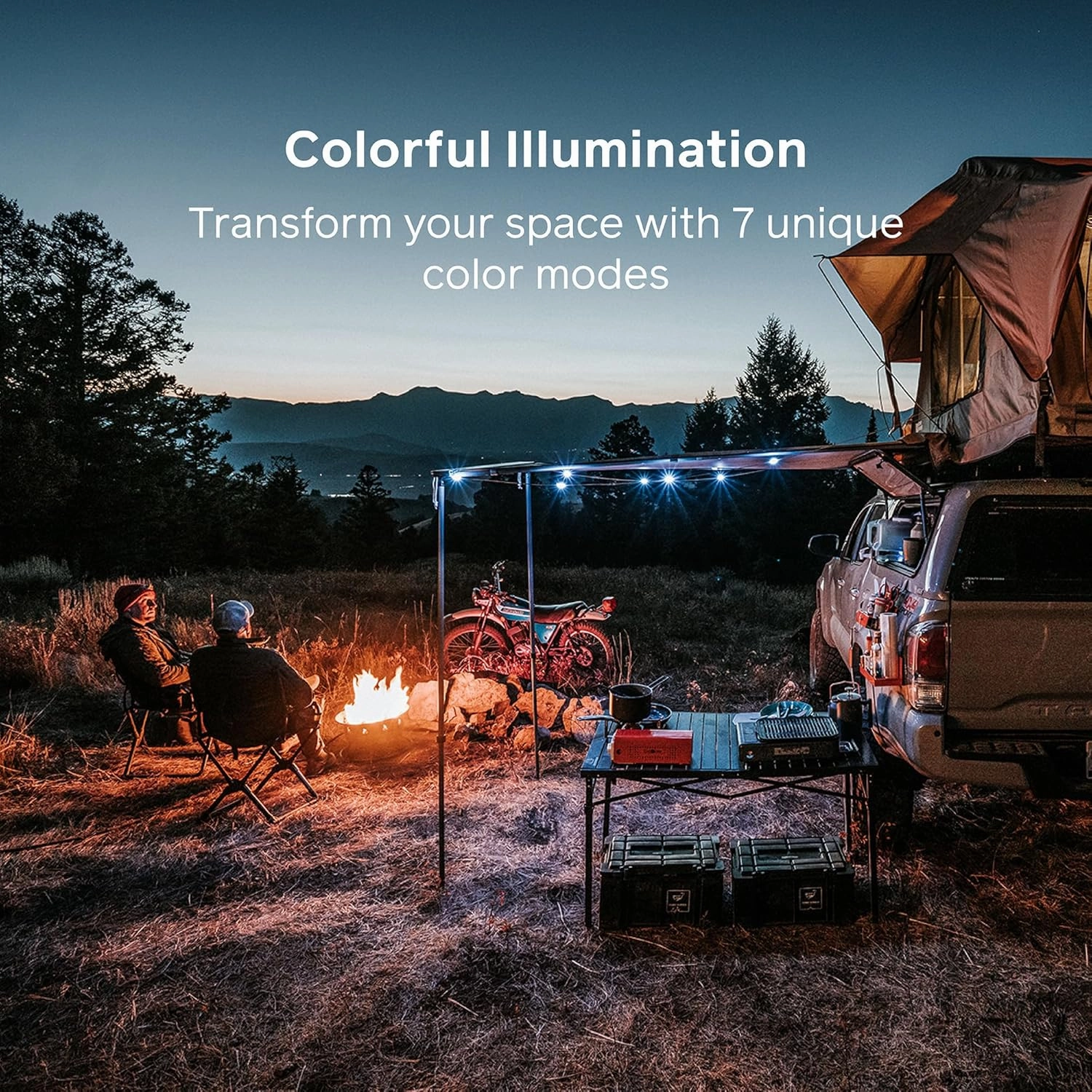 BioLite Solar String Rechargeable, Solar String Lights for Camping, Patio, and Travel, 44-Foot, Color